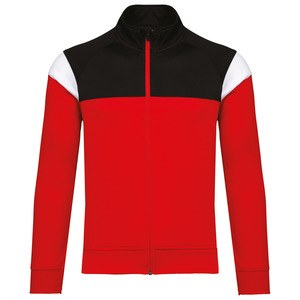 PROACT PA391 - Kids zipped tracksuit jacket Sporty Red / Black
