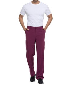 Dickies Medical DKE015 - Men's drawstring trousers with standard waistband Wine