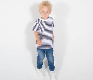 Larkwood LW027 - Kids Striped Crew Neck Tee Shirt