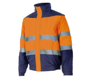 VELILLA VL161 - TWO-TONE HIGH-VISIBILITY QUILTED JACKET