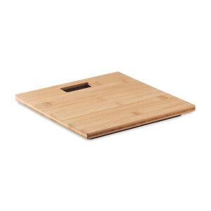 GiftRetail MO6348 - PESA SCALE Bamboo bathroom scale