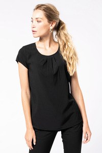 Kariban K5002 - Ladies short-sleeved crepe blouse