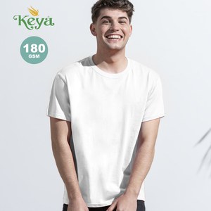 KEYA 5860 - Adult White T-Shirt MC180-OE