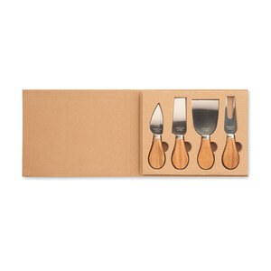GiftRetail MO6953 - QUATTRO Set of 4 cheese knives