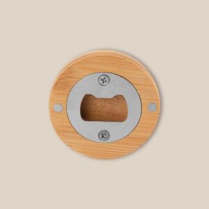 EgotierPro 52572 - Bamboo Magnetic Opener with Chromed Interior ZUG