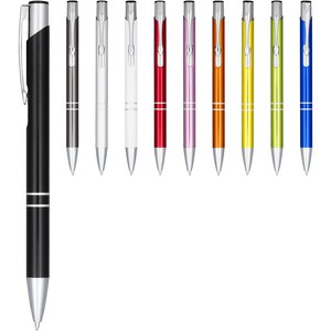 GiftRetail 107583 - Moneta anodized aluminium click ballpoint pen
